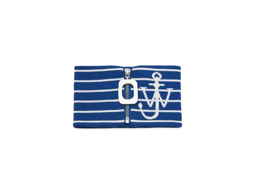 JW ANDERSON Striped Neck Band "Azure Blue"