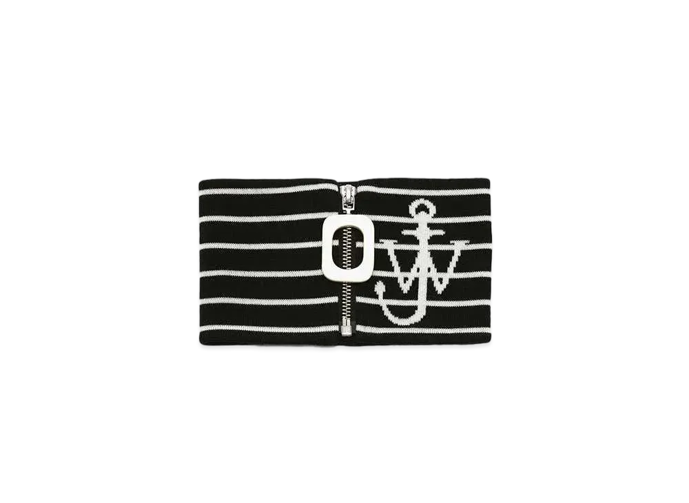 JW ANDERSON Striped Neck Band "Black"