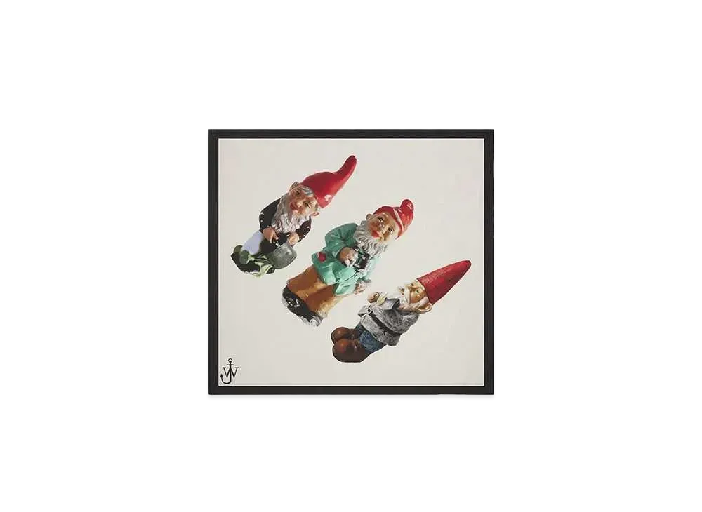 JW ANDERSON GNOME Silk Scarf #1 "Off White/Black"
