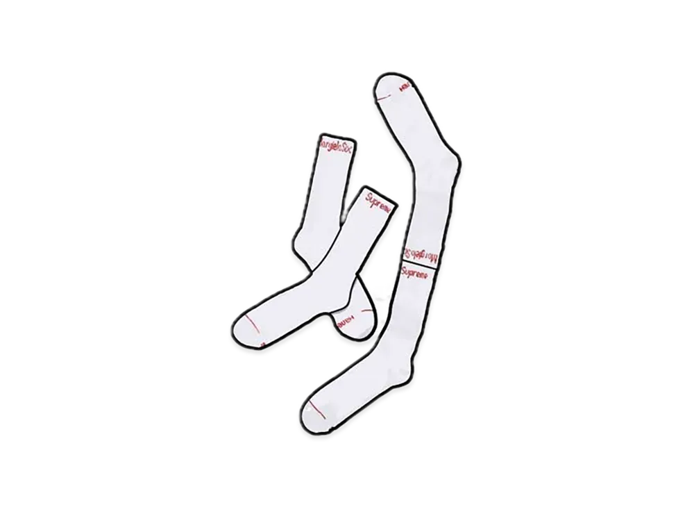Supreme x MM6 Maison Margiela Hanes Crew Socks (1 Pack) "White"