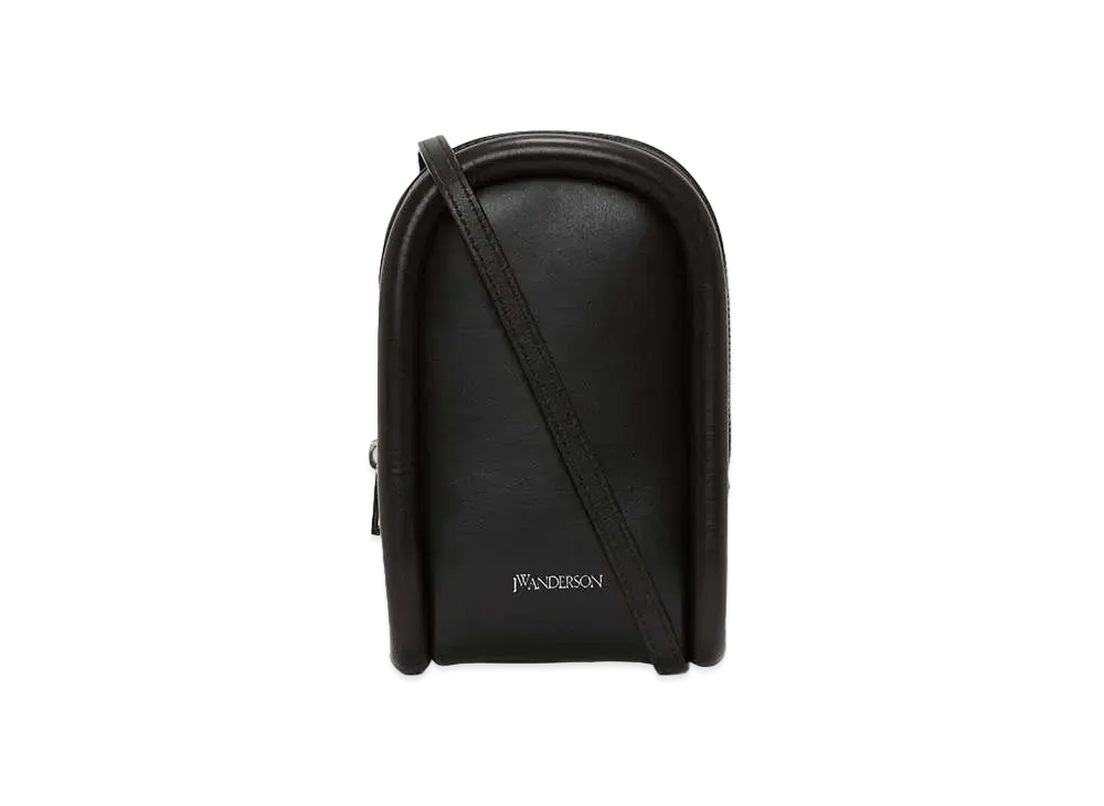 JW ANDERSON Bumper Pouch Leather Phone Pouch #1 "Black"