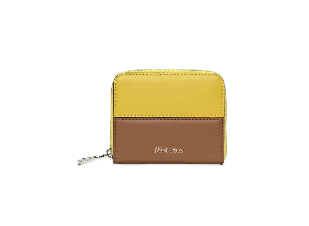 JW ANDERSON JWA Pull Leather Coin Wallet "Toffee/Yellow"