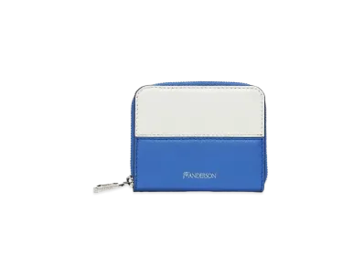 JW ANDERSON JWA Pull Leather Coin Wallet "Blue/White"