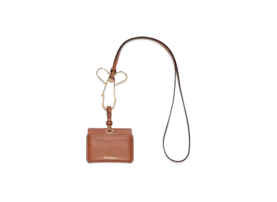 JW ANDERSON Penis Pin Strap Leather Card Case "Pecan"
