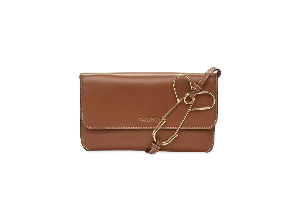 JW ANDERSON Leather Phone Pouch "Pecan"