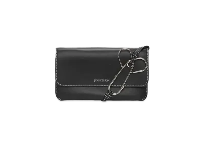 JW ANDERSON Leather Phone Pouch "Black"