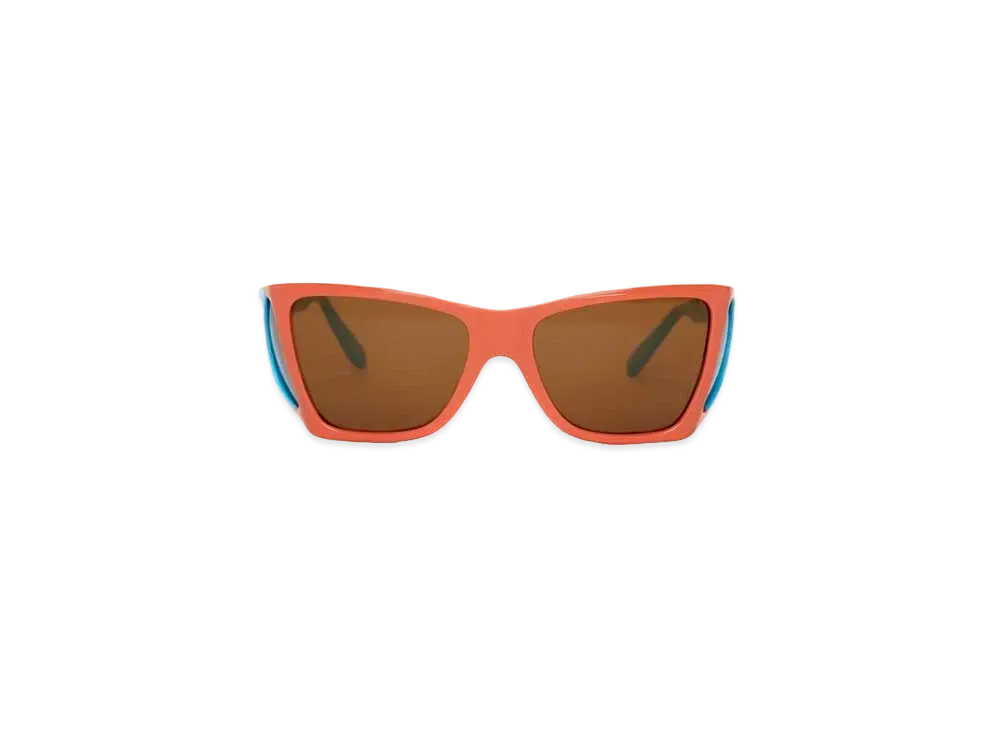 JW ANDERSON Wide Frame Sunglasses "Orange/Light Blue"