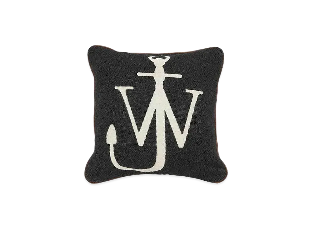 JW ANDERSON Anchor Logo Cushion "Black/White"