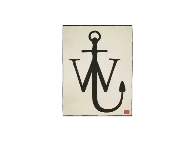 JW ANDERSON Anchor Logo Blanket "Black/White"