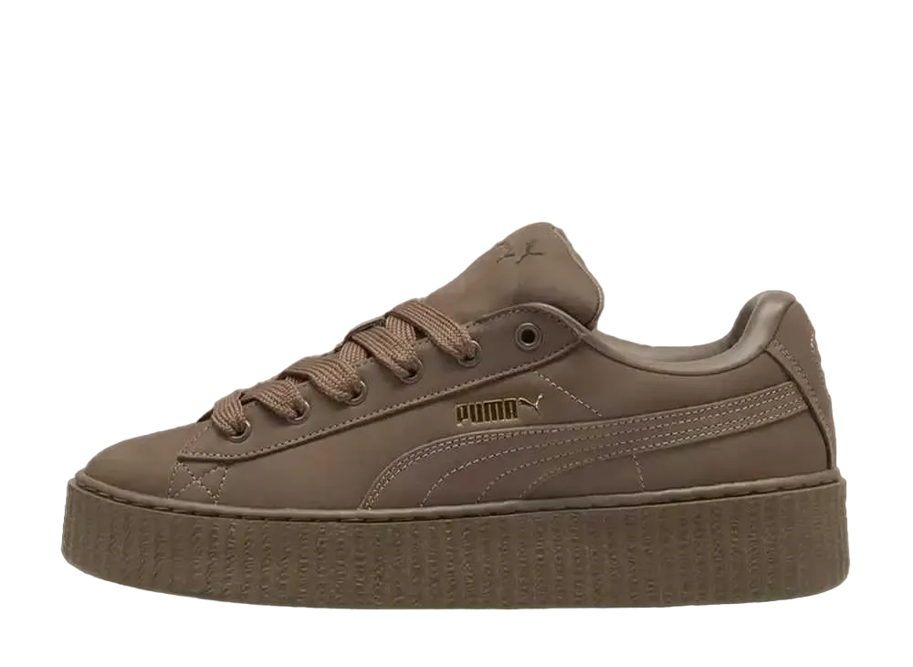 Fenty × Puma Creeper Phatty Nubuck "Totally Taupe/Puma Gold/Warm White"