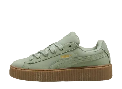 Fenty × Puma Creeper Phatty Nubuck "Green Fog/Puma Gold/Gum"