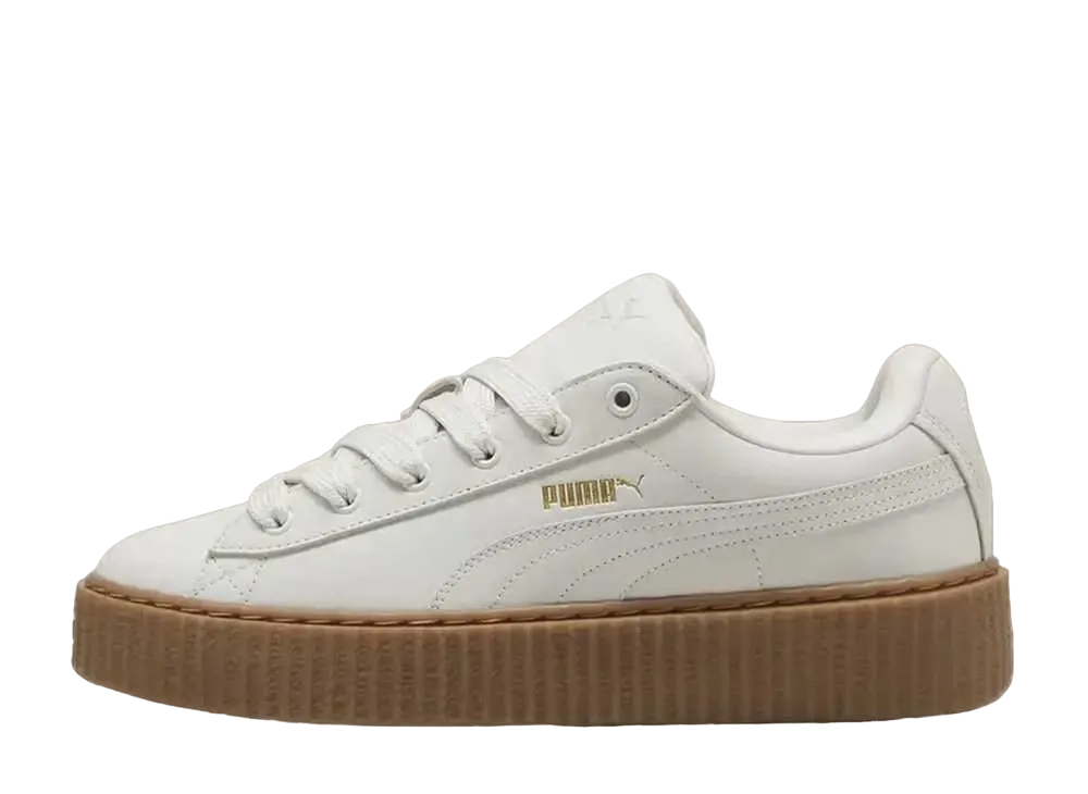 Fenty × Puma Creeper Phatty Nubuck "Warm White/Puma Gold/Gum"