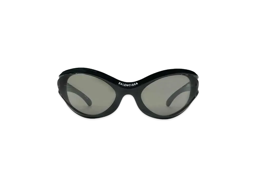 BALENCIAGA DYNAMO ROUND SUNGLASS "BLACK"