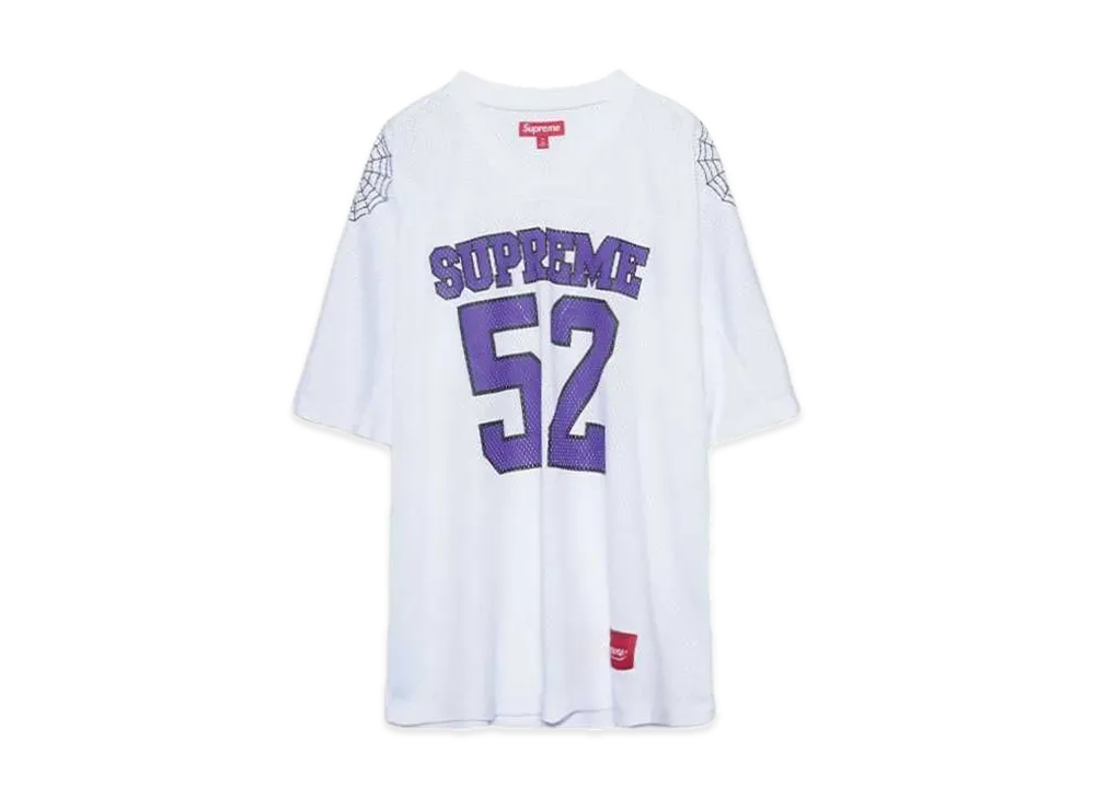 Supreme Spiderweb Football Jersey "White"