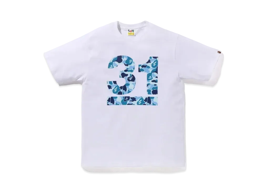 A BATHING APE 31st Anniv. ABC Camo Tee "White/Blue"