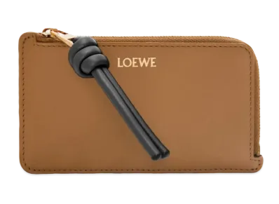 LOEWE Knotcoin Card Holder Shinina Pakaf "Oak/Black"