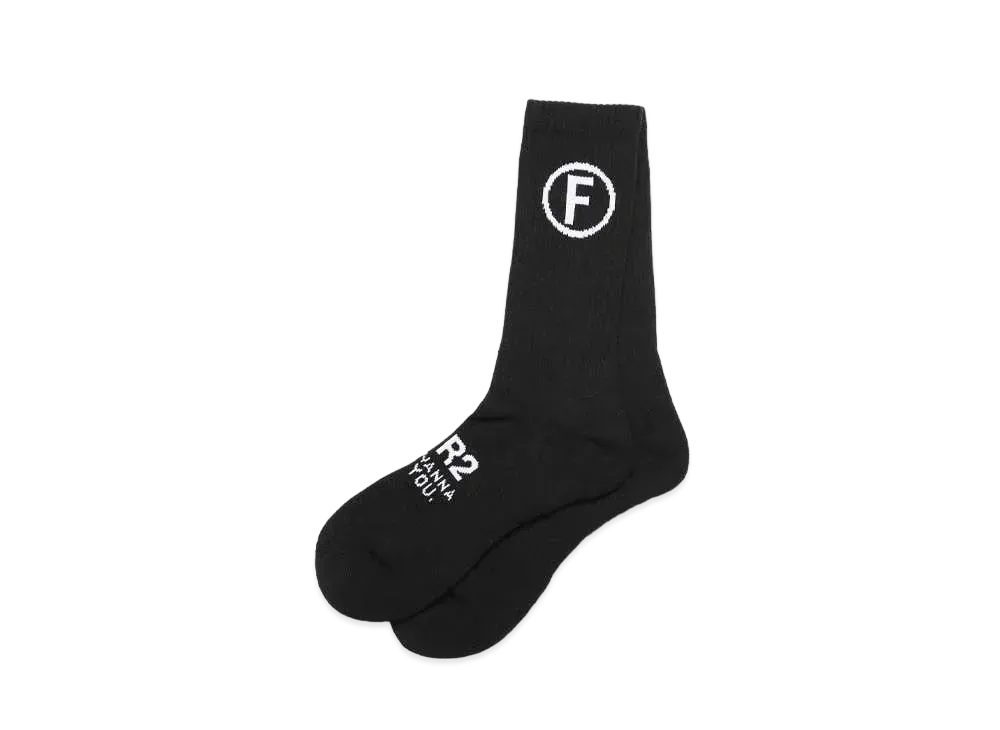 FR2 F Mark Socks "Black"