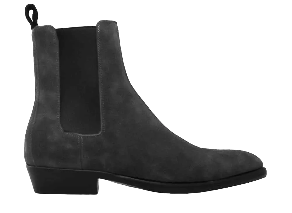 BUTTERO Fargo GORH N Suede Calf Leather "Black" B10590