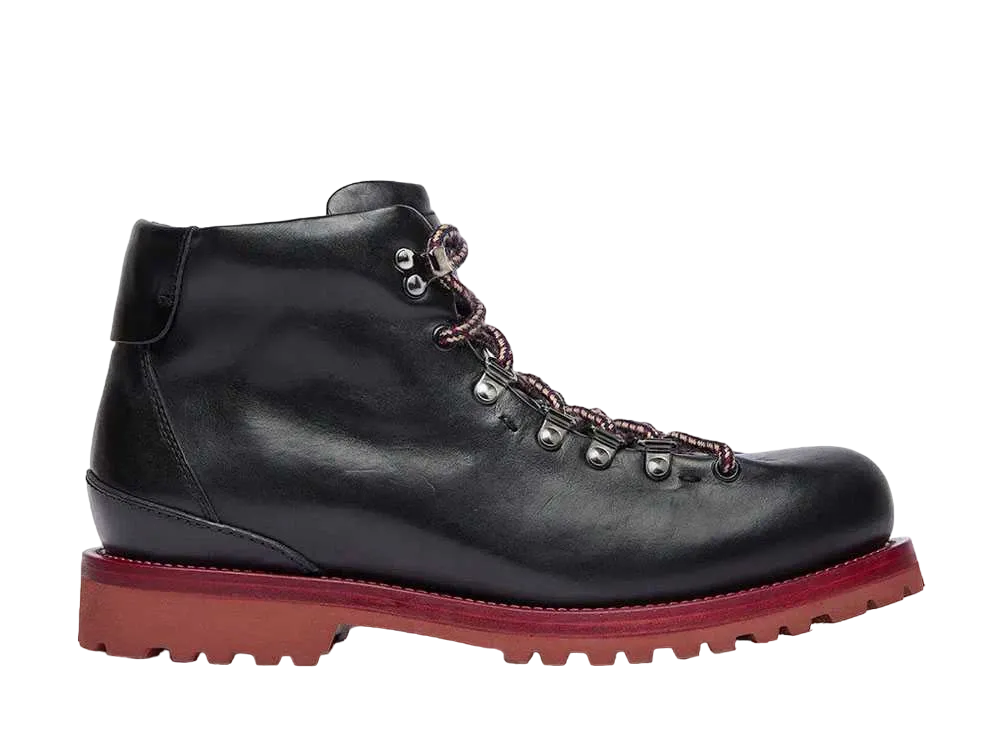 BUTTERO Canalone Va-Ug Vegitable Tanned Leather "Black/Red" B10010