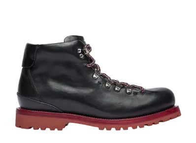 BUTTERO Canalone Va-Ug Vegitable Tanned Leather "Black/Red" B10010