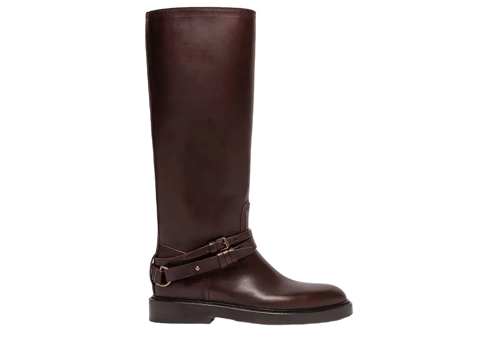 BUTTERO Women's Laydee ETRU N Calf Leather "Brown" B10670