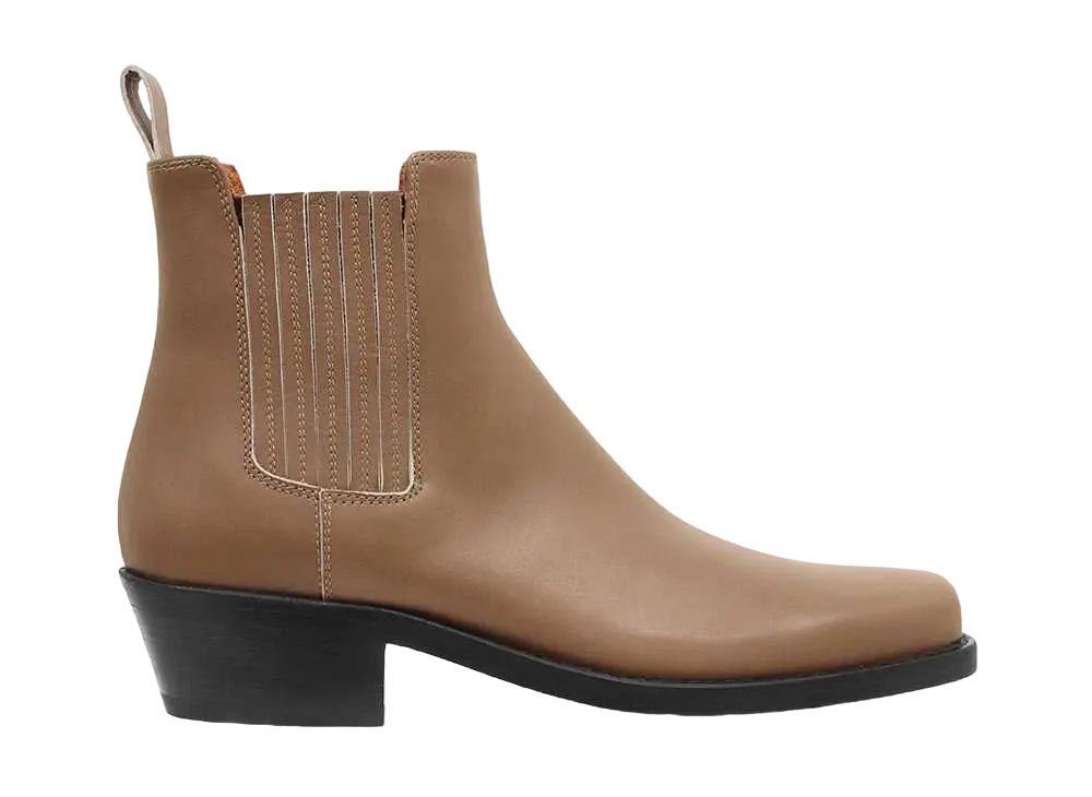 BUTTERO Women's Dalton CER-DC / ROU-DC Vegetable Tanned Leather "Charcoal Gray" B10121