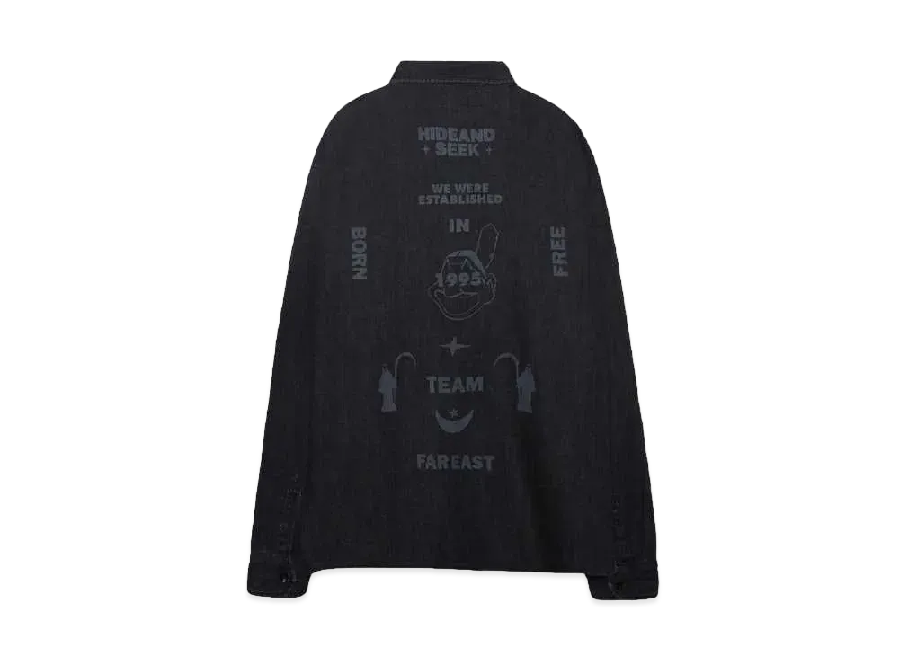Hide and Seek Denim B.D. L/S Shirt "BLACK"