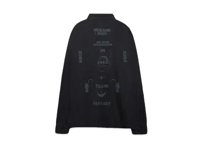Hide and Seek Denim B.D. L/S Shirt "BLACK"