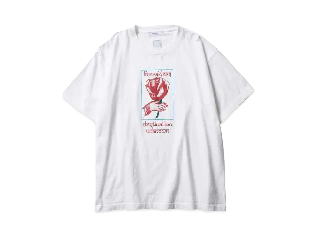 Liberaiders LR ROSE TEE "WHITE"