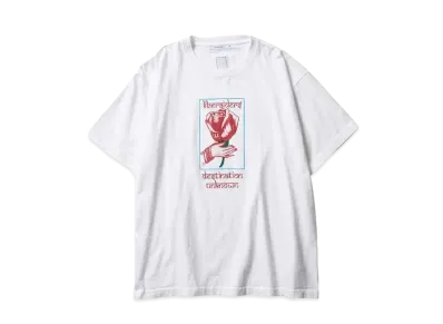 Liberaiders LR ROSE TEE "WHITE"