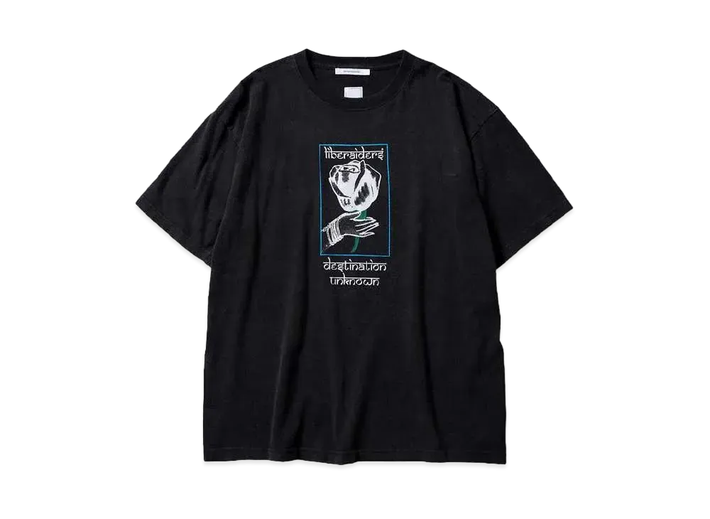 Liberaiders LR ROSE TEE "BLACK"