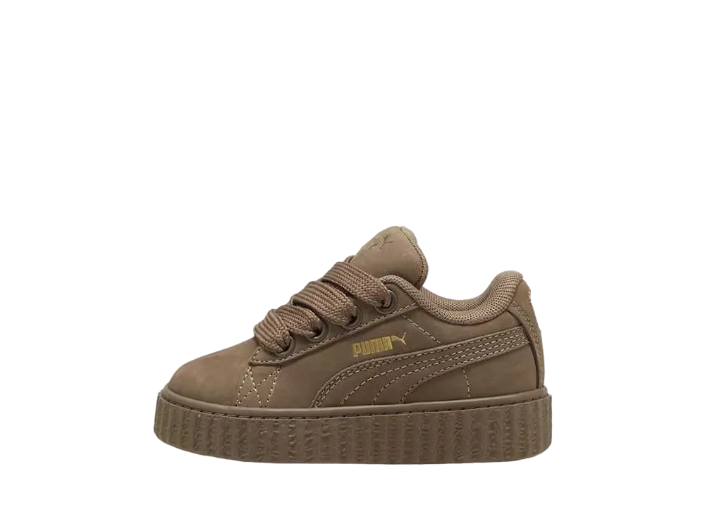 Fenty × Puma AC Creeper Phatty Nubuck "Totally Taupe/Puma Gold/Warm White"