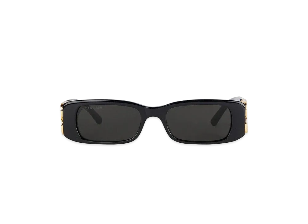BALENCIAGA ブラック サングラス バレンシアガ ダイナスティ レクタングル サングラス 