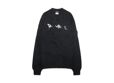 Paradise Youth Club PARADISE LOGO SWEATER "BLACK"