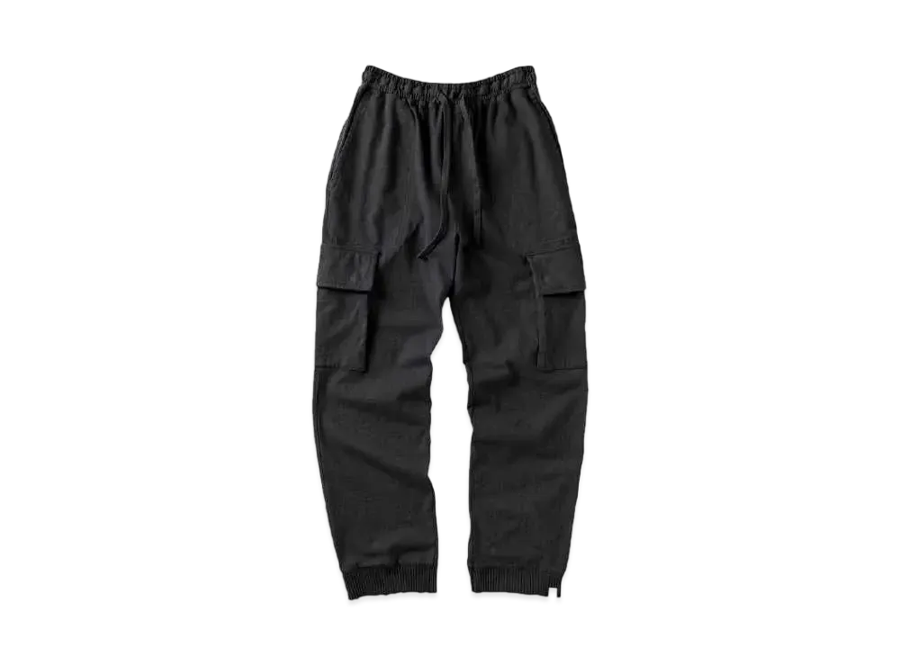 Perfect ribs Light Basic Cargo Pants "Vintage Black"