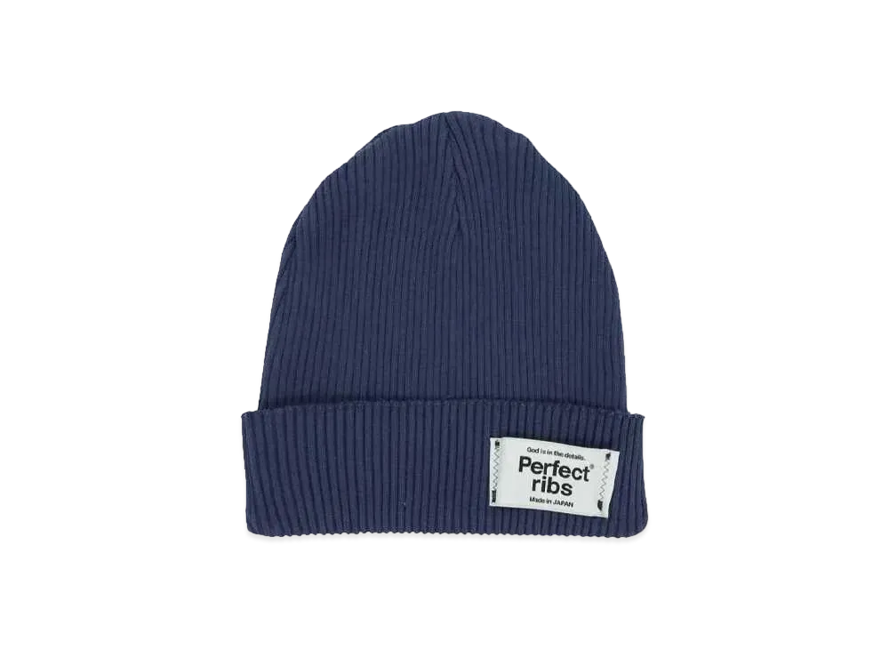 Perfect ribs Rib Beanie Cap "Vintage Navy"