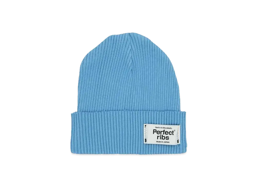 Perfect ribs Rib Beanie Cap "Sax"