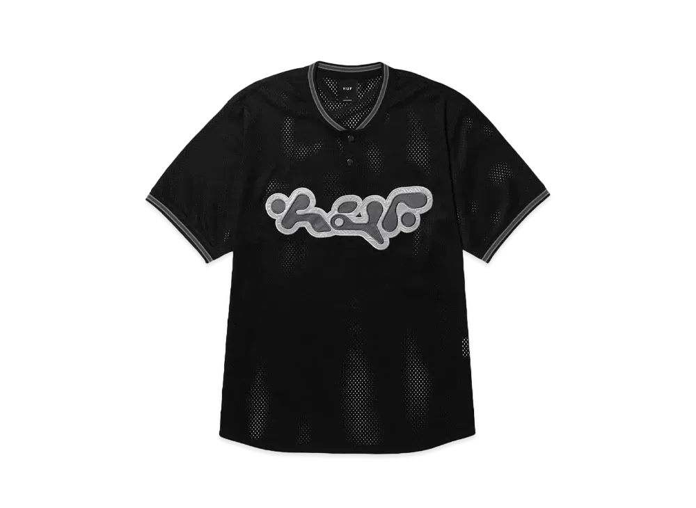 HUF Half Time Henlry Jersey "Black"