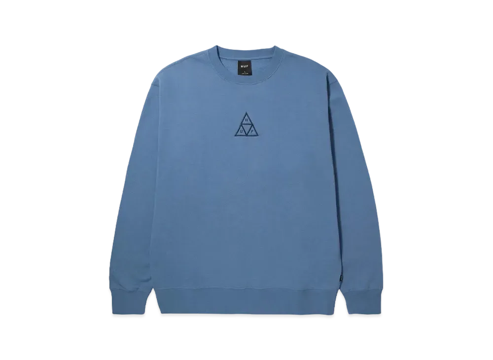 HUF Set Triple Triangle Crewneck "Slate Blue"