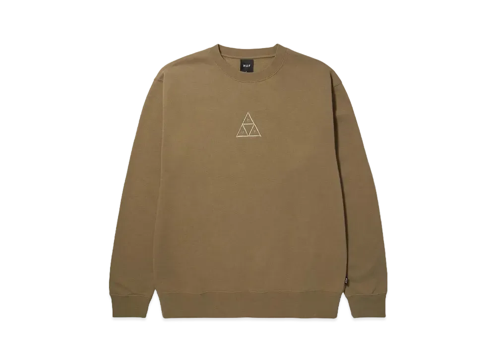 HUF Set Triple Triangle Crewneck "Camel"