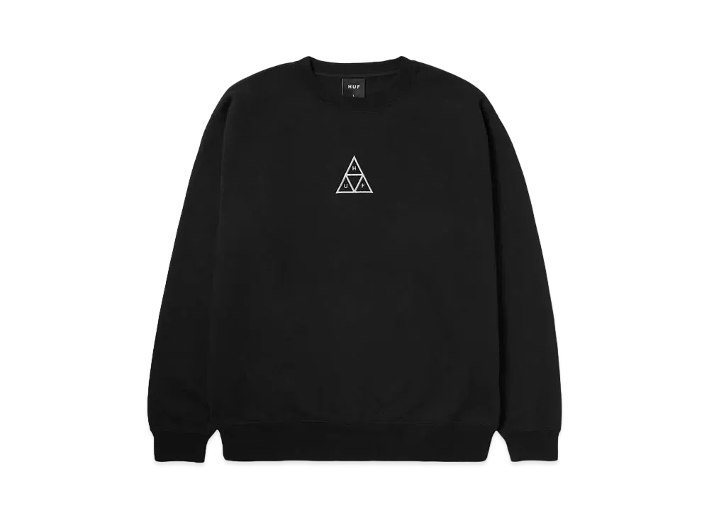 HUF Set Triple Triangle Crewneck "Black"