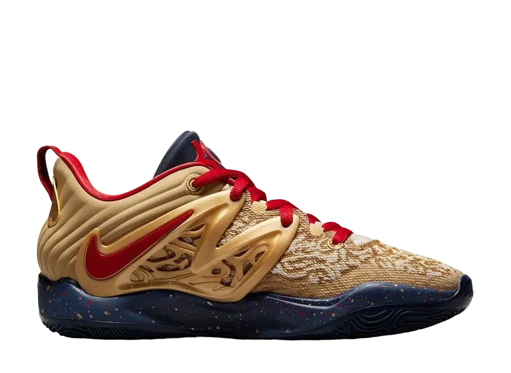 ナイキ KD15 "メタリックゴールド/ミッドナイトネイビー"