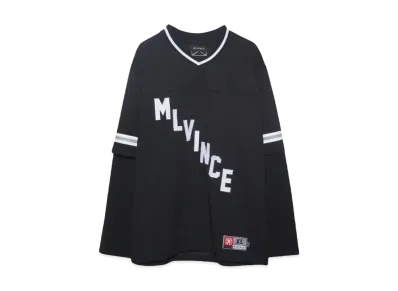 MLVINCE LAYERED L/S FOOTBALL SHIRT "BLACK"