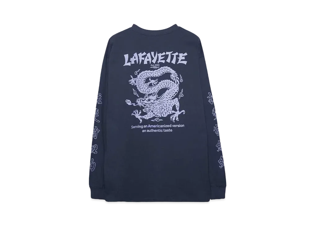 LFYT WO DRAGON POCKET L/S TEE "NAVY"