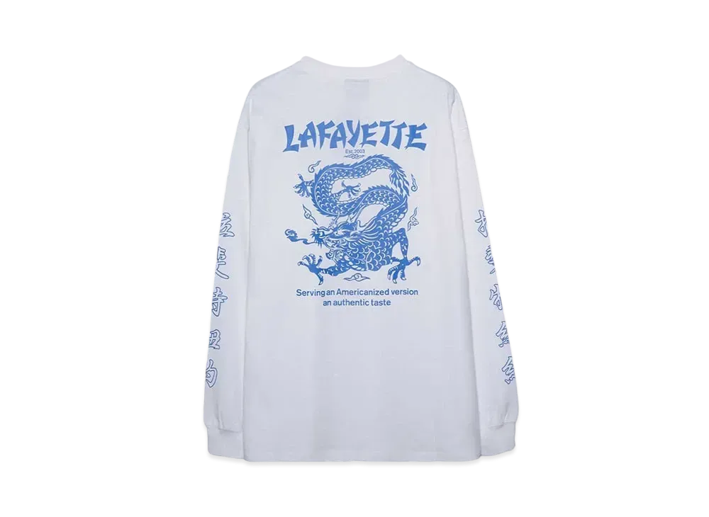 LFYT WO DRAGON POCKET L/S TEE "WHITE"