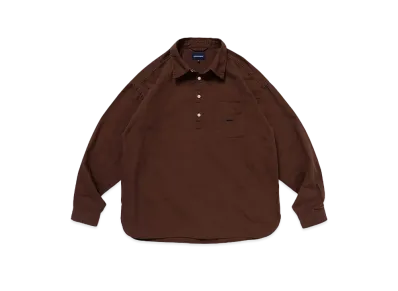 DESCENDANT Voil Pullover LS Shirt "Brown"