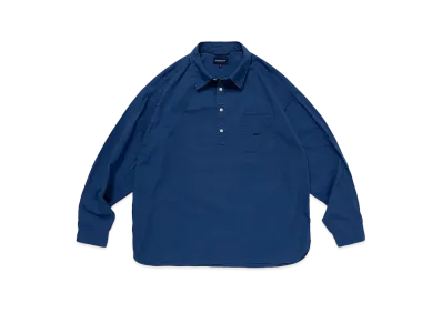 DESCENDANT Voil Pullover LS Shirt "Blue"