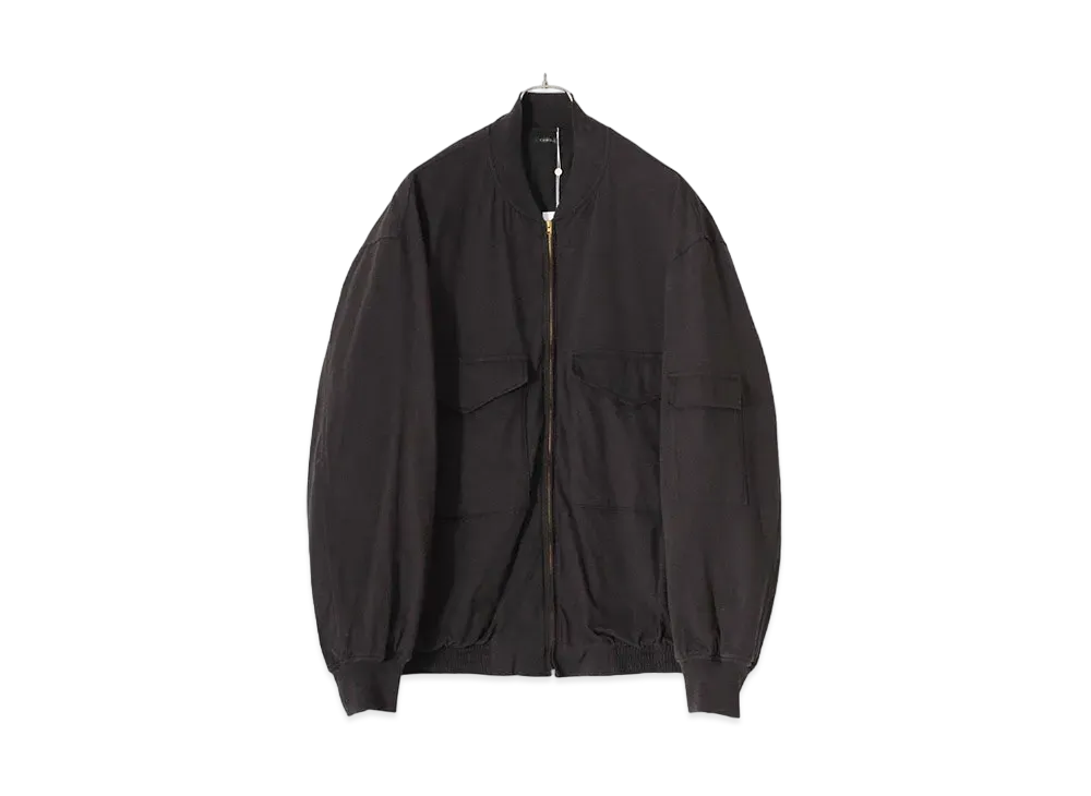 COMOLI Cotton Jersey G8 Jacket "Fade Black"