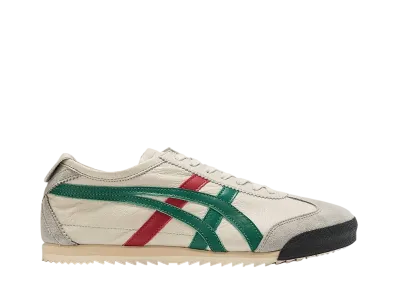オニツカタイガー ウィメンズ メキシコ66 デラックス "クリーム/グリーン"