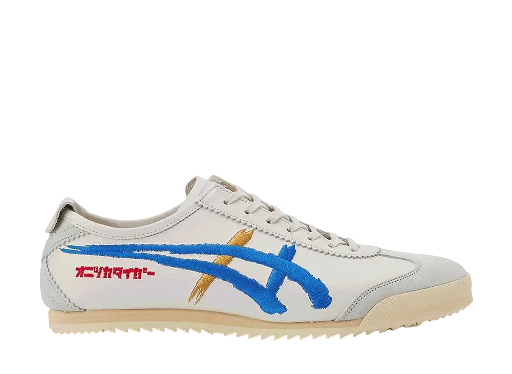 オニツカタイガー メキシコ66 デラックス "ホワイト/ディレクトワールブルー"